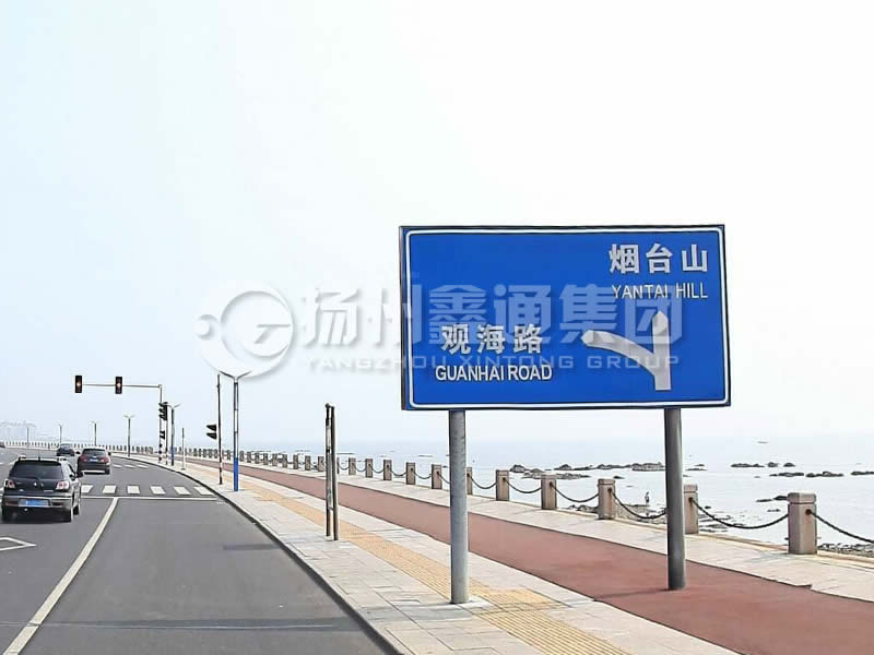 BZG-015，交通標(biāo)志桿，雙柱標(biāo)志桿