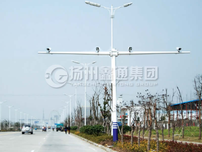 DJG-004，電子警察桿，T型八棱電警桿